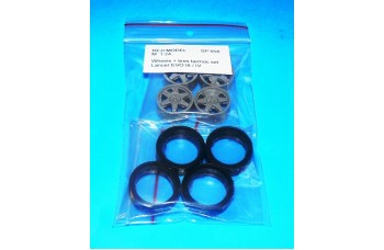 Wheels – Speedline + tires (tarmac set for Lancer EVO III / IV) 